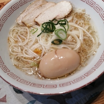 温かいままいただきました♪余った素麺がとってもおいしく食べられました☆